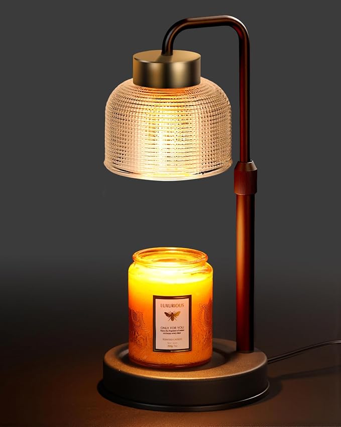 Candle Warmer Lamp with Timer & Dimmable Brightness, House Warming Gifts New Home, Candle Warming Lamp Gifts for Anniversary, Birthday Gifts for Women Mom, Flameless Wax Melt Warmer for Jar Candles