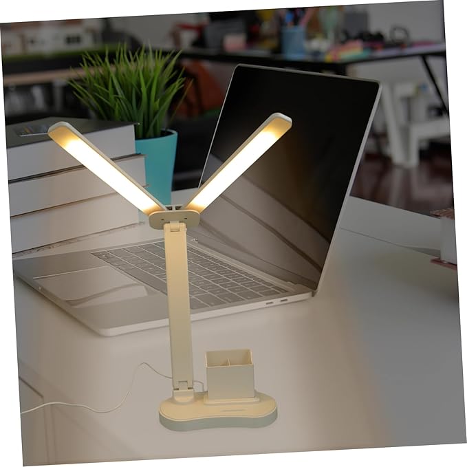 Dimmable Desk Lamp Soft Light No Flicker No Shadow Powered for Reading Office and Study