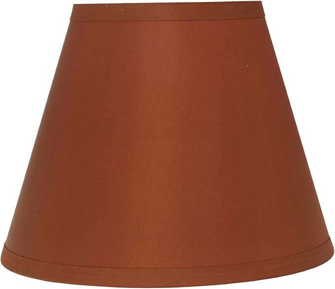 Aspen Creative 32418A Transitional Hardback Empire Shape Spider Construction Lamp Shade in Redwood, 9" wide (5" x 9" x 7")
