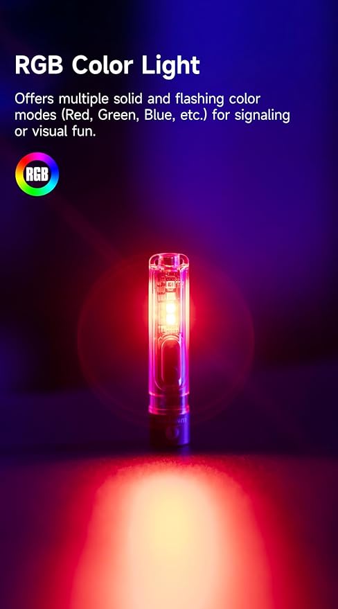 LUMINTOP Black CAT Mini EDC Flashlight 400 Lumens Rechargeable with UV Light Warm White Side Light Magnetic Tail for Camping Hiking