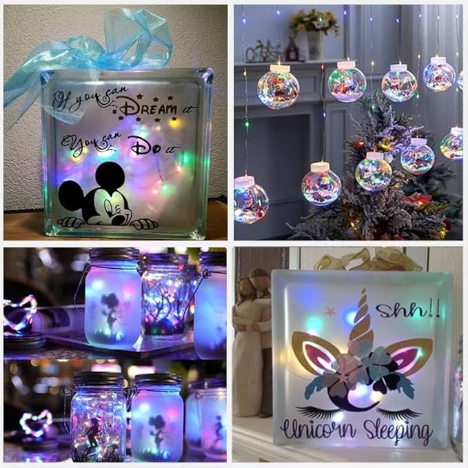 SOCO 12 Pack Fairy Lights Battery Operated, 7ft 20 Led Mason Jar Lights, Waterproof Fireflynew