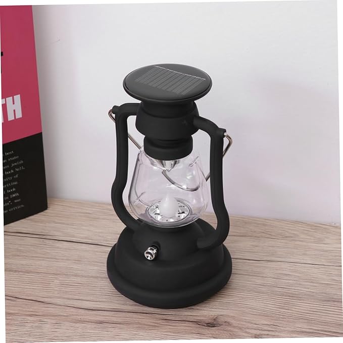 Solar Retro Camping Lantern USB Rechargeable Hand-Crank Power Generation Tent Light Portable LED Lantern for Hiking Emergency and Outdoor Activities