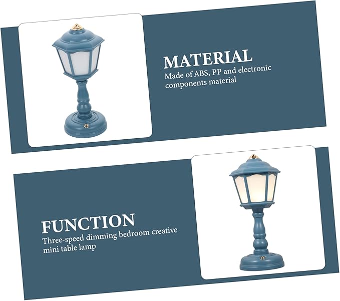 Retro Palace Lantern Rechargeable Table Lamp Vintage Style Nightstand Light Adornment