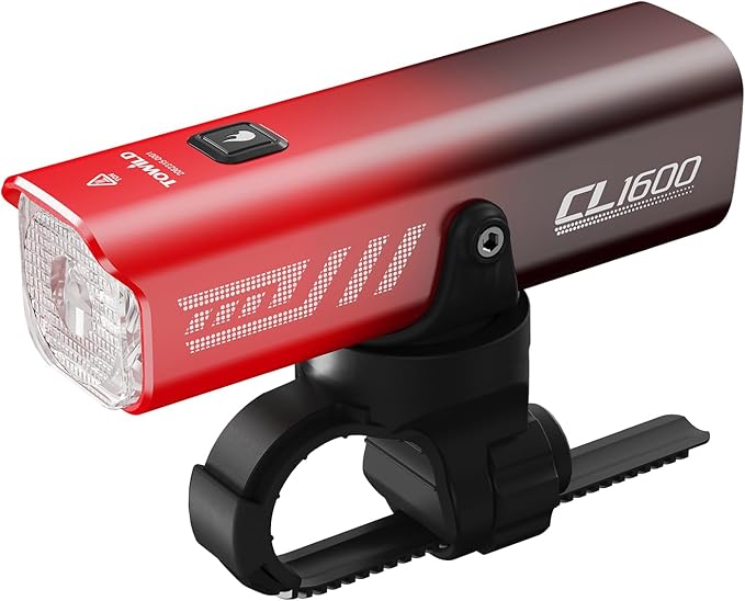 TOWILD Bike Lights for Night Riding,Compatible with Garmin/GoPro Mount,600 Lumen Bike Headlight,2000mAh Rechargeable Battery,Waterproof Bike Front Light for Commuter Cyclists-Fits All Bikes