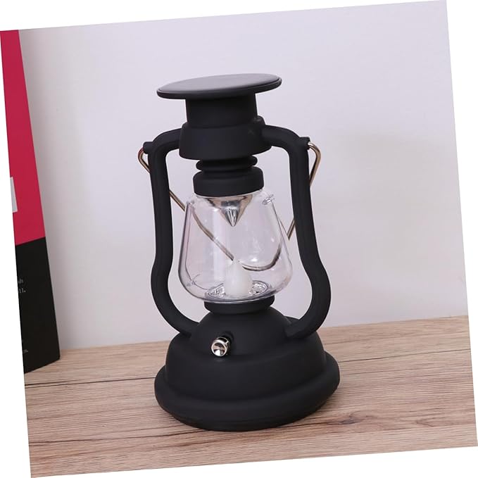 Solar Retro Camping Lantern USB Rechargeable Hand-Crank Power Generation Tent Light Portable LED Lantern for Hiking Emergency and Outdoor Activities