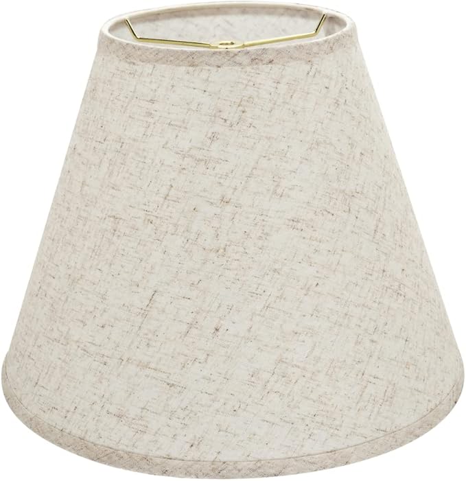 Aspen Creative 32291A Transitional Hardback Empire Shaped Spider Construction Lamp Shade in Flaxen, 14" wide (7" x 14" x 11")