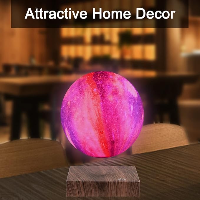 VGAzer Levitating Moon Lamp – Floating Globe Ball Lamp-16 Colors Galaxy Moon Lmap