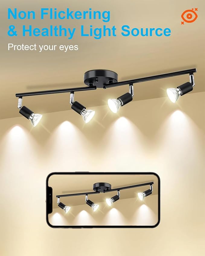 GU10 35W Halogen Bulbs - Dimmable Warm White MR16 Lights (6 Pack) for Candle Warmer, Range Hoods, Track & Recessed Lighting