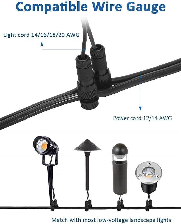 SUNVIE RGB Halloween Low Voltage Landscape Lights Color Changing 12W LED Landscape Lighting Outdoor Waterproof Remote Control for Garden Pathway Christmas Decorative Lighting, 12 Pack with Connector