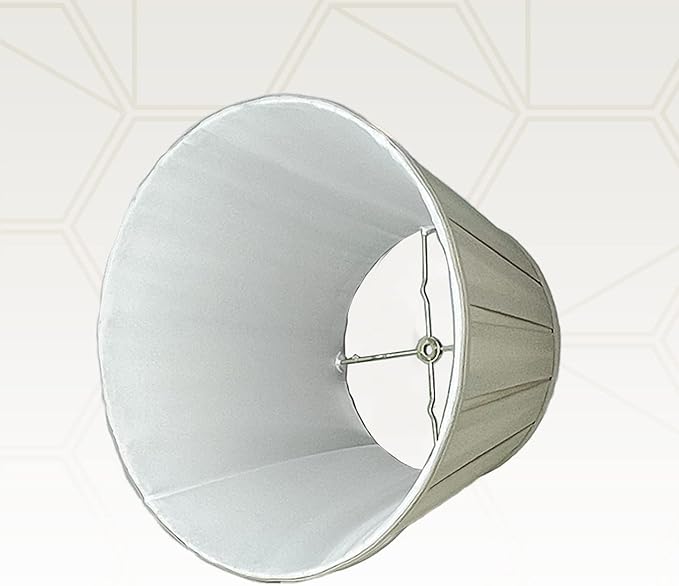 Royal Designs, Inc. Empire English Pleat Lamp Shade, BSO-724-16LNBG-2, 10.5 x 16 x 11, Linen Beige, Set of 2
