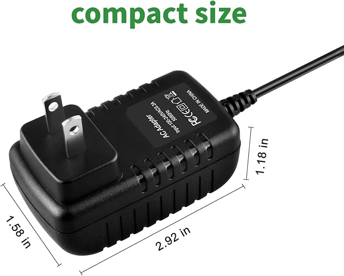 24V AC Adapter Charger Compatible with Govee H6078 RGBIC Floor Lamp LED Wi-Fi App Control Smart lamp Power Supply Cord Mains PSU