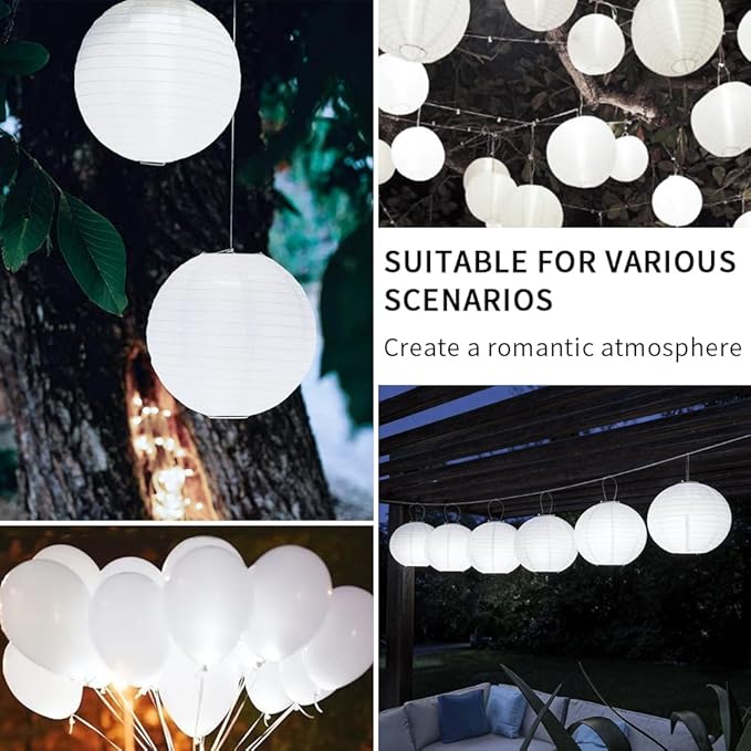 24PCS Mini Led Lights, Led Balloons Light for Paper Lanterns, Easter Eggs, Birthday Party, Wedding, Halloween, Christmas Decoration, Last 36 Hours- White