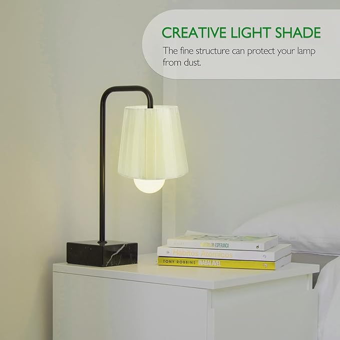 Vintage Decor Modern Lampshade Cloth Lamp Shade, Pleated Lamp Cover Clip on Lampshade Table Lamp Chandelier Shades for Home (Beige) Ceiling Light Shade Lamp Shades