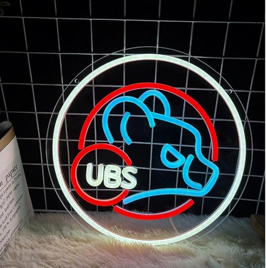 Baseball Neon Sign for Wall Decor Baseball LED Light Up Sign With Light Dimmable Switch, Decor for Man Cave Boys Room Neon Signs for Bar Club Basebal Gifts for Fans Men Teens