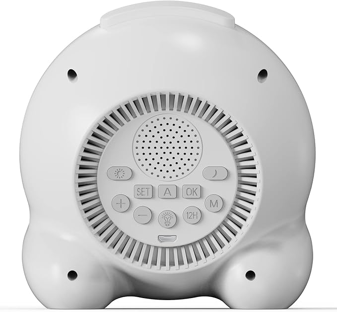 Kids Alarm Clock Sun & Moon& Dog LED Display with Day & Date OK to Wake Clock with Night Light for Kids Children's Sleep Trainer Gift for Boy and Girls