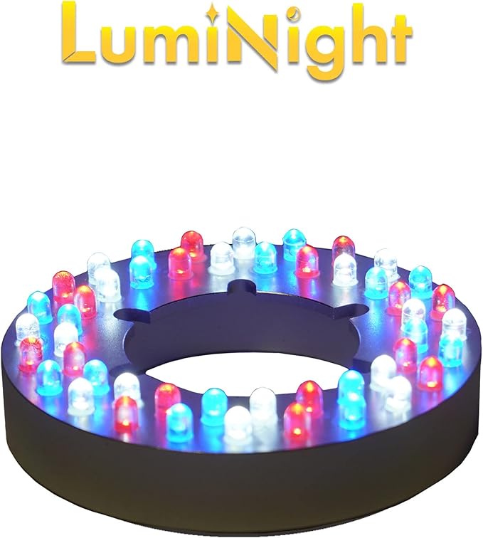 HALF OFF PONDS LumiNight Pond and Landscape Lighting - 48-LED RBW Color Changing Light Ring