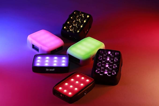 Falcon Eyes F7 Mini 5W RGB Pocket On Camera Light with Magnet Adsorption Function, Built-in Rechargeable Battery, App Control