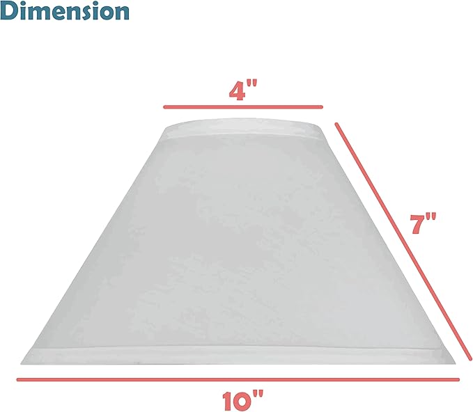 Aspen Creative 59175, Empire Uno Lamp Shade, Stone Blue, 4" Top x 10" Bottom x 7" Slant Height, Slip UNO 33mm