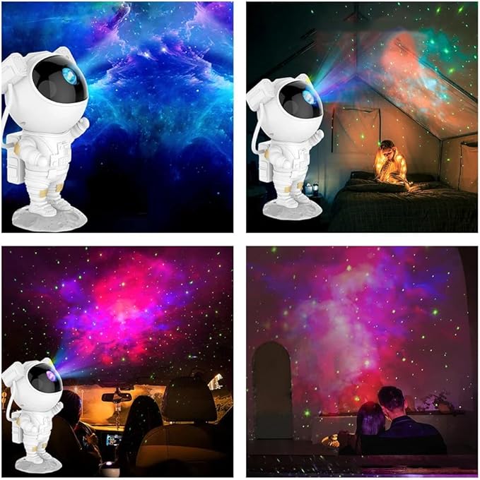 Star Projector Galaxy Night Light, Astronaut Galaxy Projector with Timer and Remote Control, Sunset lamp, Gift for Kids Adults for Bedroom, Birthdays,Christmas, Valentine's Day. ﻿