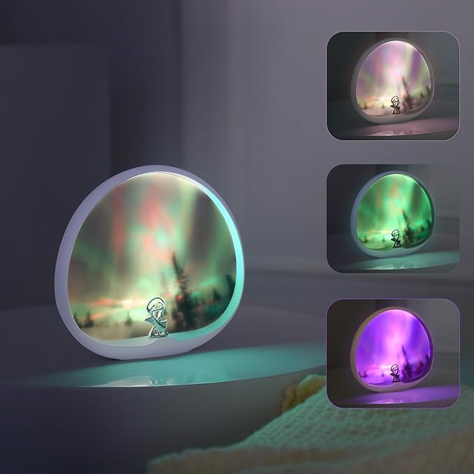 Northern Lights Aurora Lamp, Multiple Colors Dynamic Touch Lights, Light Show/Decoration/Painting, Bedroom Romantic and Beautiful Holiday Gifts