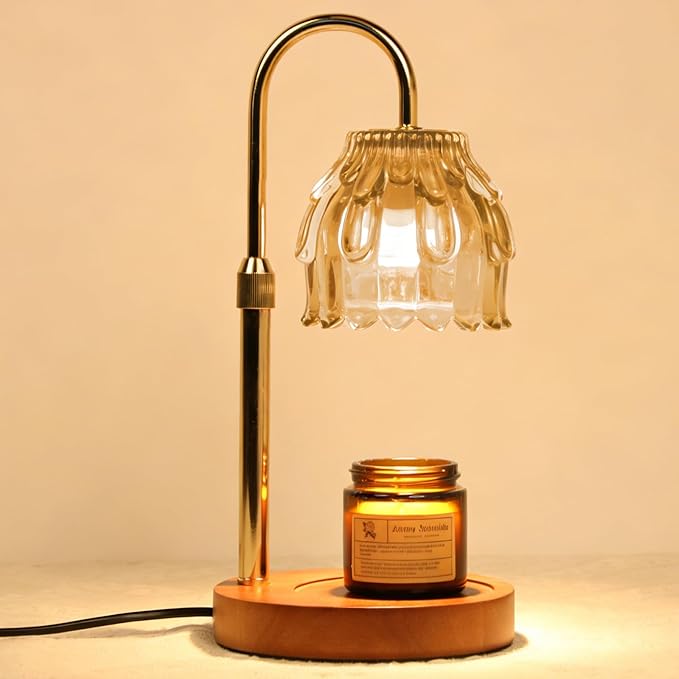 BRIGHTSHOW Candle Warmer Lamp with Timer Dimmable, Mother's Day/Birthday Gifts for Women Mom Her, House Warming Gifts New Home, Wax Melt Warmer Modern Farmhouse Decor for Bedroom Living Room