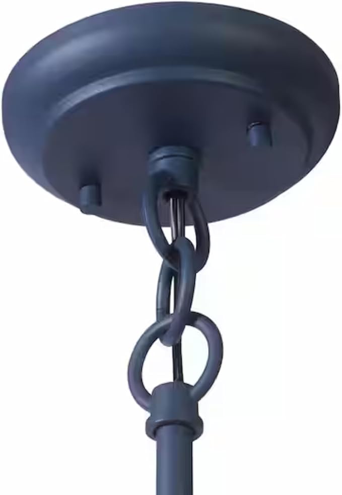 Ceybo Indoor/Outdoor Mini Pendant Light, 10"" Vintage Farmhouse Decor Adjustable for Kitchen, Restaurant, Dining Room, Cafe, Patio, Entryway, Yard, Waterproof Pendant in Blue Finish…, SHEL000078