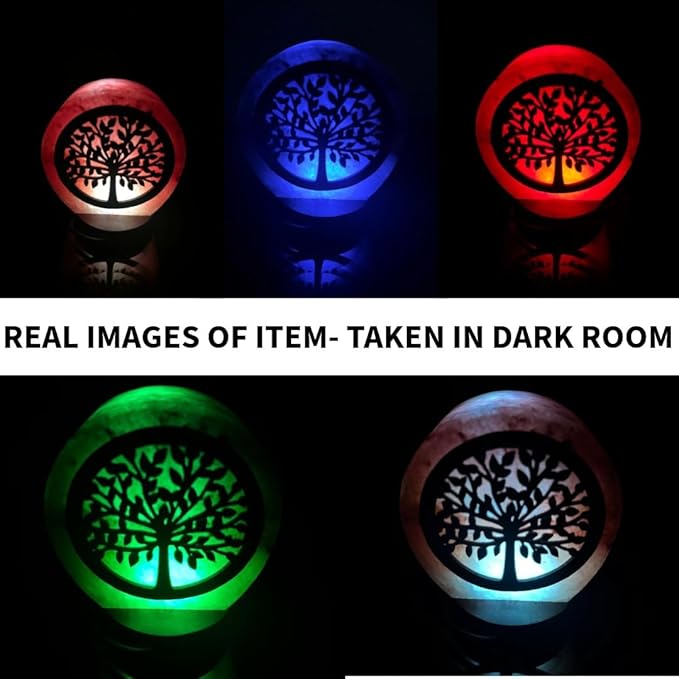 Himalayan Salt Lamp, USB Powered, Night Light Color Changing Lamp,Unique Gift Idea (Treenew)