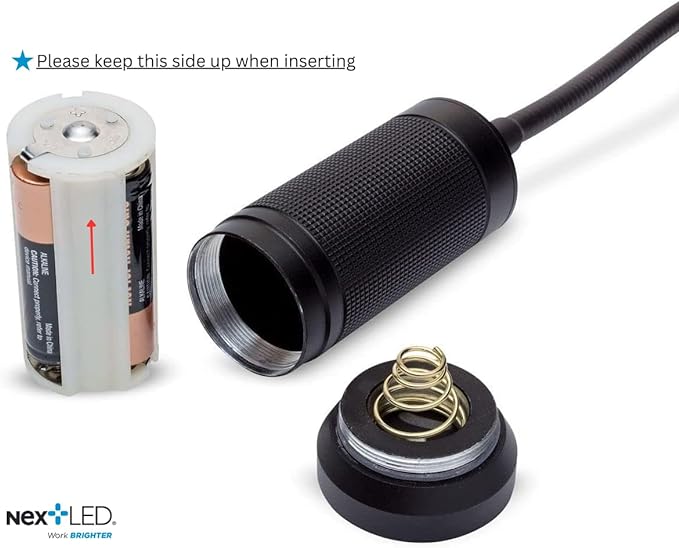 NextLED NT-7647 20-Inch Gooseneck Flashlight with Magnetic Base, Cree LED, Zoomable Lens, IP54 Rating Waterproof. Flexible LED Light, Work Bench, Auto Repair, Grill Light, Inspection