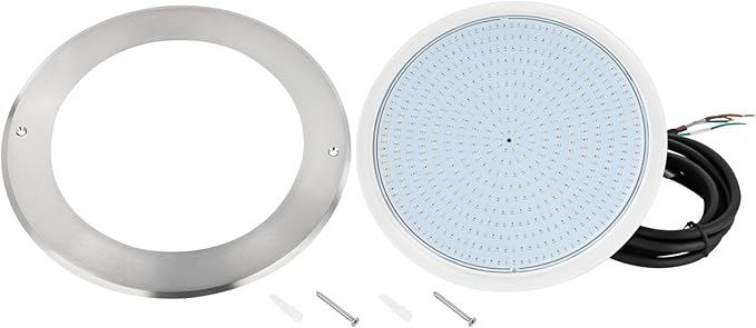 Eapmic 12V 45W Pool Light Underwater Color-Change LED Lights RGB IP68 Without Remote(45W,Style 3)