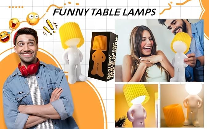 Bedside Night Light, shy man lamp,gag gifts funny adult，Birthday Christmas Gifts for Men Women,Birthday Gifts for Men Women friend, Funny Anniversary Gag Gifts, White Elephant Gifts for Adults