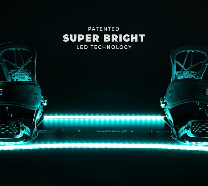 ActionGlow LED Snowboard Lighting System (AG2) | 7 Color Modes, 100% Waterproof, Super Bright, Visible from Over a Half Mile, Easy 5 Minute Install