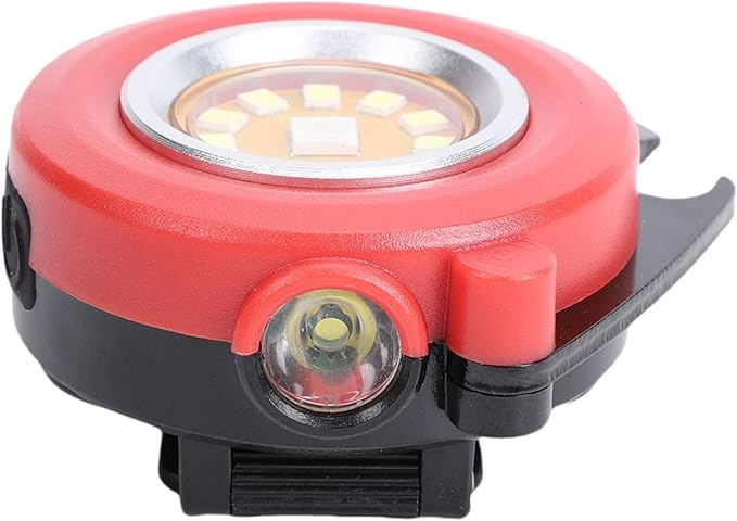 Keenso Keychain Flashlight, Aluminum Alloy Portable LED Torch with RGB Modes, Emergency Light for Camping and Car Repair (Red)