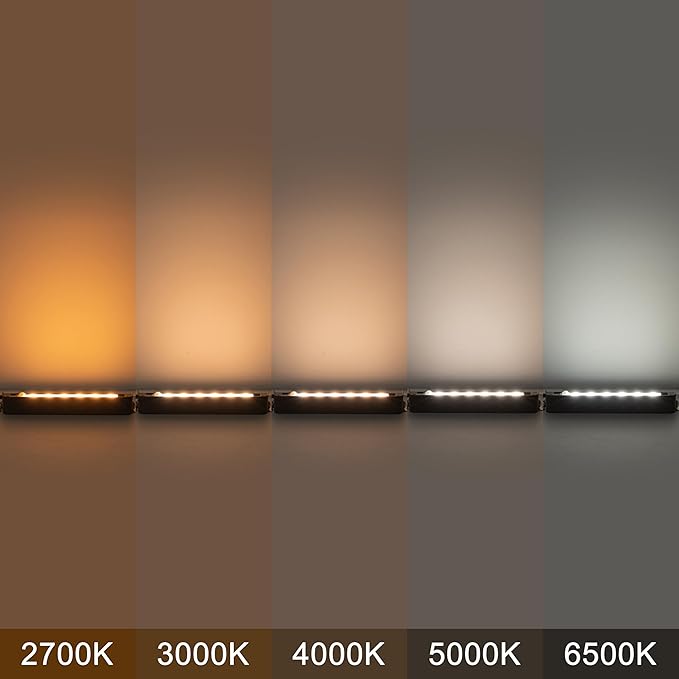 Low Voltage LED Step Lights 4 Pack, 7 Inch Landscape Lighting for Deck, Stairs & Pathway, 5CCT Adjustable 2700K-6500K, Waterproof Outdoor Retaining Wall & Paver Lights, 12V 4.5W