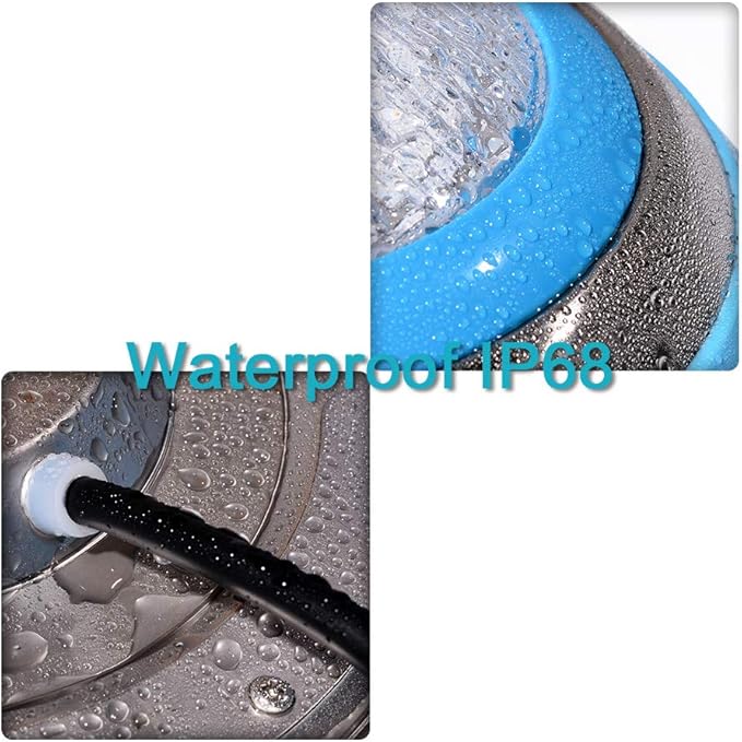 amopacorp for Inground Pool Fountain Pond Swimming LED Light Waterproof IP68 47W 12V AC Red Green Blue Color Changing Wall Surface Mounted with Remote Controller