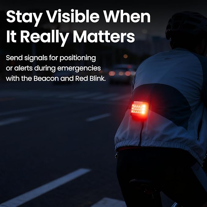 Running Lights for Runners, Clip on Flashlight, Rechargeable LED Safety Light for Walking at Night, Portable EDC Flashlight, Small Work Light Warning Flashing Camping Hiking Gear (Black)