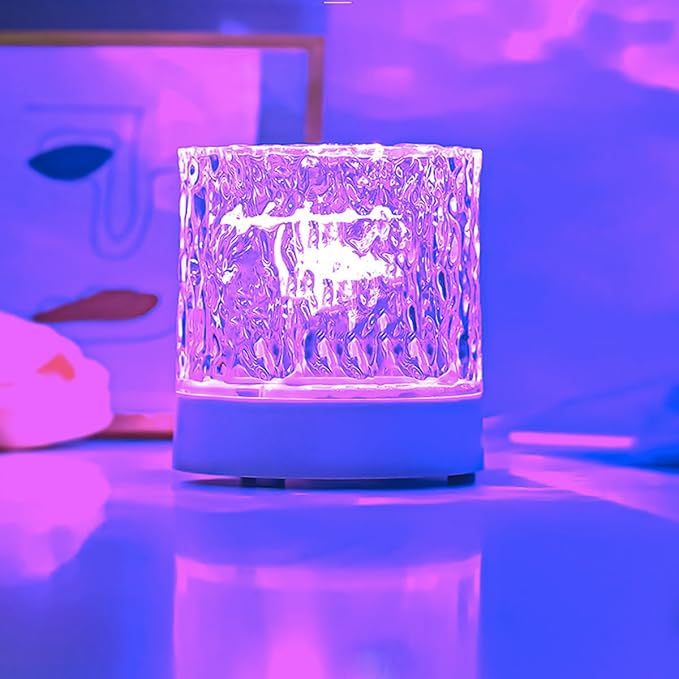 16 Colors Northern Lights Water Ripple Lamp, Ocean Wave Projector Light,Dimmable Water Effect Led Light,Ceiling Projector Lights for Bedroom Office Bar Party Living Room Christmas Gifts