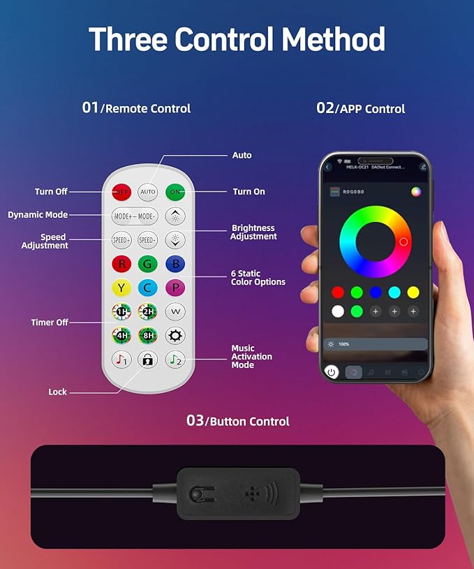 Smart RGB LED Corner Floor Lamp, Color Changing Standing Lamp with 16 Million Colors, Music Sync Ambient Lighting,Remote & App Control Modern Floor Lamp for Living Room, Bedroom, Gaming Room Decor