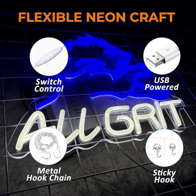Football Neon Sign Rugby Neon Sign USB Powered With Light Dimmable Switch, Led Neon Light for Man Cave Decorand Sport Fans, Birthday Gifts Bedroom Party Club Bar Dorm