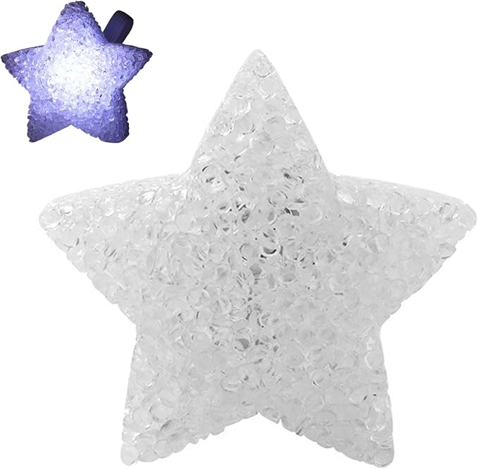 Star Lights, Handheld Star Shape Acrylic Battery Powered Soft Glow Desk Table Lamp Night Light for Chorus Decor, 3.14 x 3.14 x 1.57in (Cool White Light)