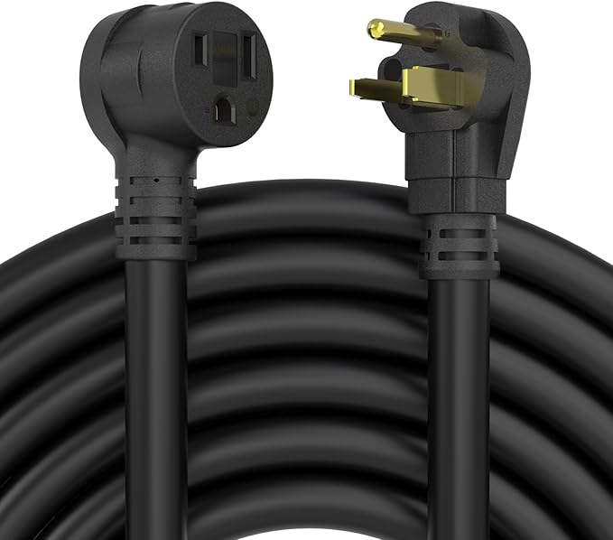 YESWELDER 25ft 250 Volt Welder Extension Cord 6 AWG Power Extension for Welding Machines, NEMA 6-50P to 6-50R