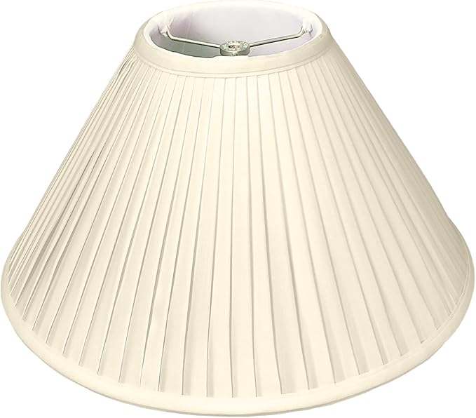 Royal Designs "Coolie Empire Side Pleat Basic Lamp Shade, Beige, 6"" x 18"" x 11.5""" (BS-727-18BG)