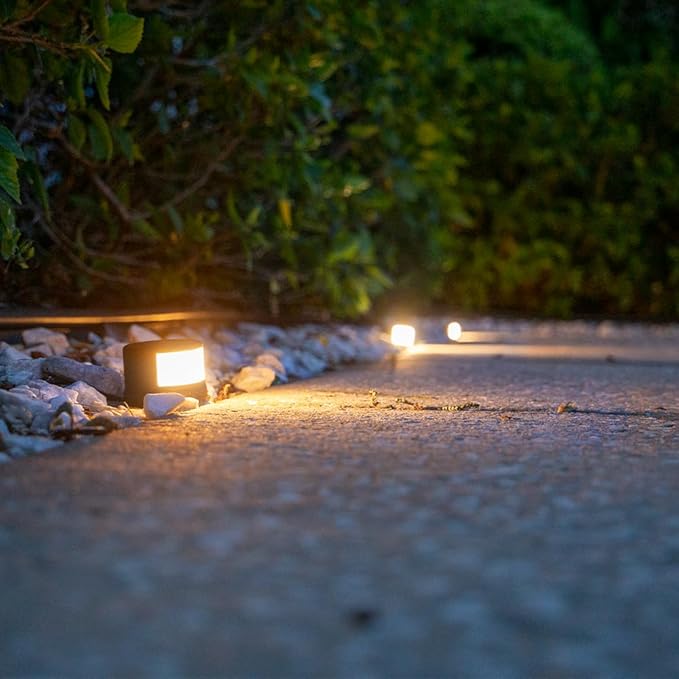 VOLT Stemless Directional Brass Path Light (Bronze) with 3W 2700K Warm White G4 LED Bulb for Low Voltage Landscape Lighting on Outdoor Pathway, Walkway, Garden, Driveway or Patio