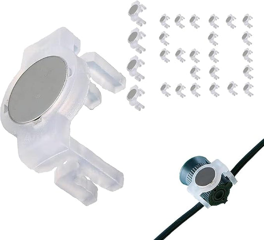 Strong Magnetic Christmas Light Clips,Nickel-Plated Magnet Clips,Hang Hooks for Outdoor Christmas String Light/3m Light/Strip Light/C9 Holiday Lighting Sockets,Pack of 150