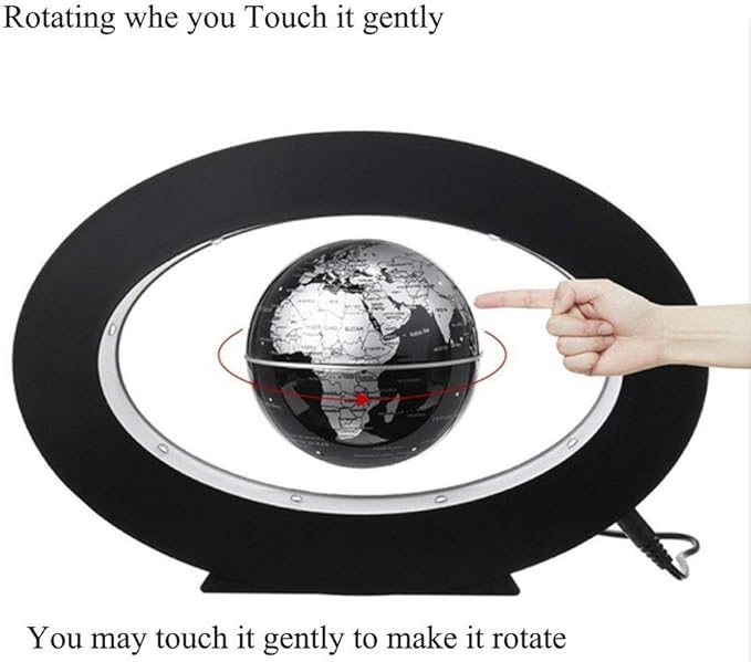 Home Desk Night Light Ball Desktop Decoration Sphere Ornament for Desk LED Night Lights for Educational Home Office Decor Desk Levitation Floating Lamp