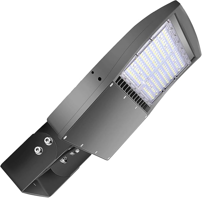 480V 150W LED Parking Lot Light, 21000LM LED Shoebox Street Flood Light (500W MH/HPS Equiv.), 5000K Dimmable Commercial Area Lighting with 20KV Surge Protection, IP65 277-480V UL&DLC Listed