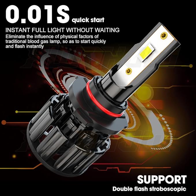 Compatible for 2016 2017 2018 2019 Toyota RAV4 Light Bulbs High Beam or Low Beam H16/H11 Fog Lights, Powersports Bulbs, Plug n Play, 500% Brightness, 6-Pack