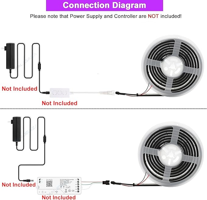 Addressable COB LED Strip, IP68 Waterproof 12V 9.84ft WS2811 RGB-IC Dream Rainbow Color Black PCB LED Tape 720LEDs/m with Silicone Tube for Outdoor Decor Lighting (Without Controller and Power Supply)