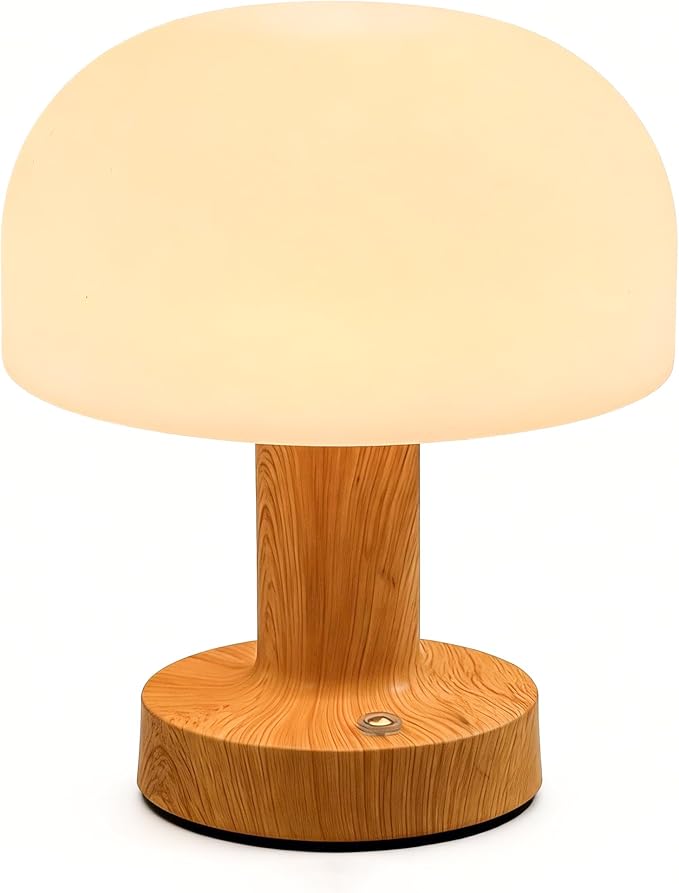 Cordless LED Table Lamp, 2000mAh Battery Operated Desk Lamp with 3 Color Modes & Stepless Dimming, Metal Night Light for Home Decor, Restaurant, Bedroom - USB-C Charging