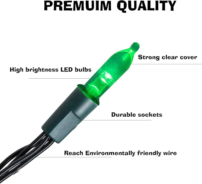 FUNPENY 50 LED Christmas Mini String Light (Multi-Colored, 4 Pack)