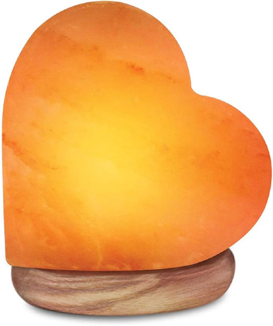 Himalayan Glow 944AC-1 Multicolor, Pink Night Light, Hand Crafted Need Wooden Base, USB Plug & Adapter, Salt Lamp Bulb, 4-5 LBS, Choice